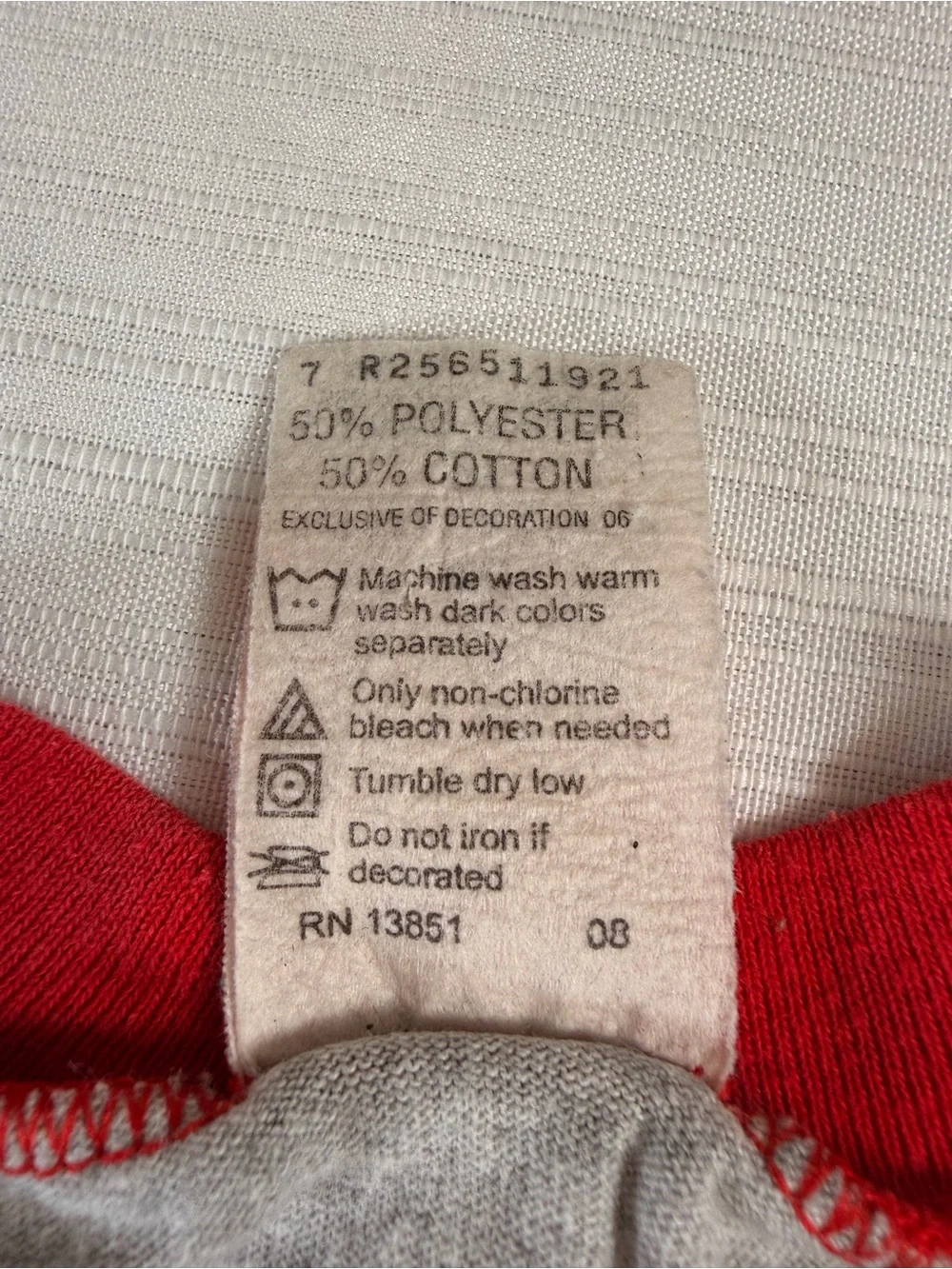 Vintage Disney Mickey Mouse Grey & Red Graphic Tee for Kids